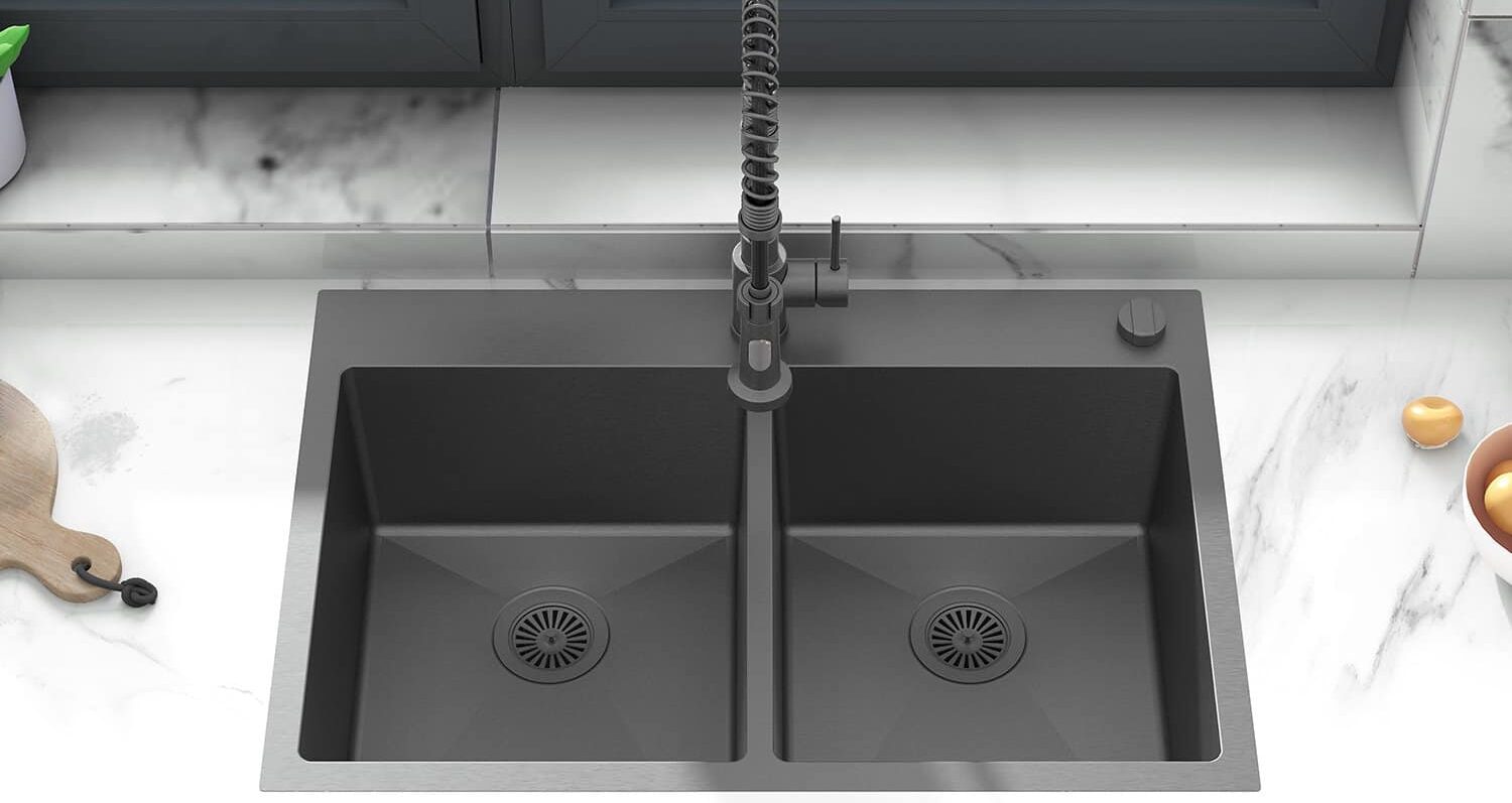 33 X 22 Drop in Kitchen Sink Double Bowl: Upgrade Your Kitchen!