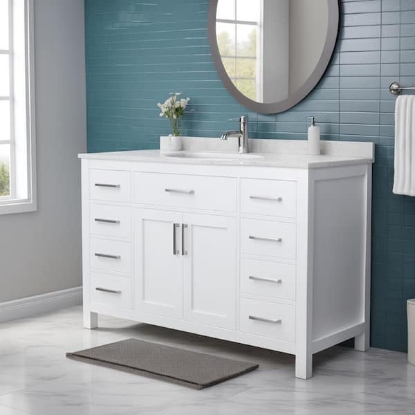 54-Inch Bathroom Vanity Top Single Sink: Style & Functionality